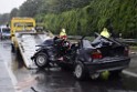 Schwerer VU Pkw Lkw A 4 Rich Koeln Hoehe AS Bensberg P106